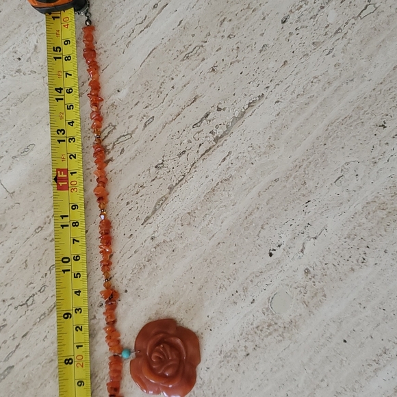 Handmade Carnelian necklace - Picture 6 of 7
